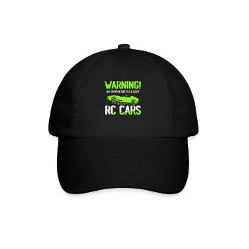 Warning! May Spontaneously Talk About RC Cars Mode - Baseballkappe - Schwarz/Schwarz - Vorne