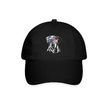 CATAHOULA LEOPARD DOG America Flag Lunettes de soleil - Casquette classique - noir/noir - Devant