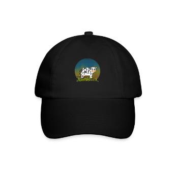 Cow - Baseball Cap - black/black - Front