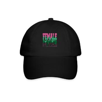 woman womens rights abortion rights black lives - Baseballkappe - Schwarz/Schwarz - Vorne
