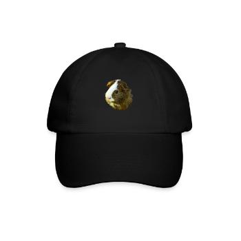 Cochon d’Inde Animal mignon Rongeur Cochon animal Cochon - Casquette classique - noir/noir - Devant
