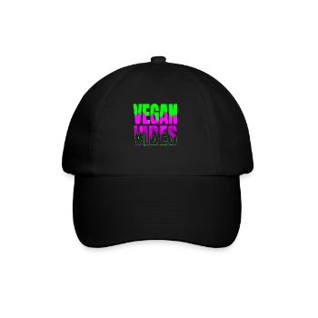 véganisme légume légume pro dictons végétaliens - Casquette classique - noir/noir - Devant