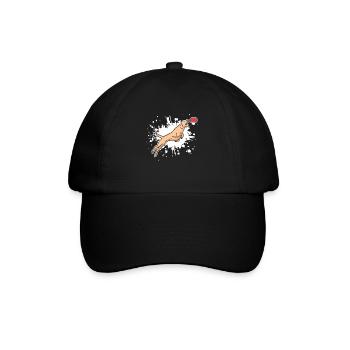 Cool Retro Dog Catching Training Designs T-Shirt - Baseball Cap - black/black - Front