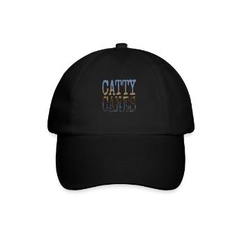 under the tree cat flag tshirts fun cat humor cool - Baseball Cap - black/black - Front
