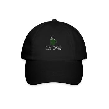 cozy season. - Baseballkappe - Schwarz/Schwarz - Vorne