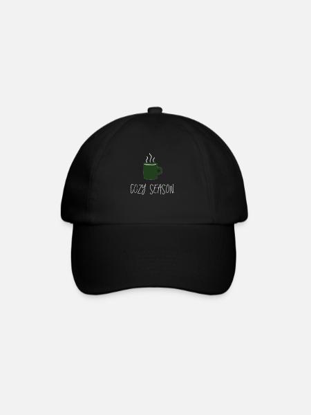 cozy season. - Baseballkappe - Schwarz/Schwarz