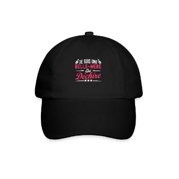 belle-mère qui déchire / humour belle-mère - Casquette classique - noir/noir - Devant