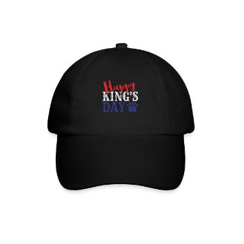 Jour des Rois Joyeux Jour du Roi Drapeau néerlandais - Casquette classique - noir/noir - Devant