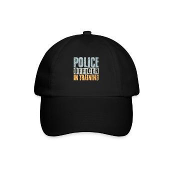 Vintage Police Officer In Training For A Future - Baseball Cap - black/black - Front