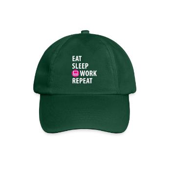 Computer, Calculator, Programming, Working - Baseball Cap - bottle green - Front