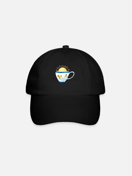 Cup of Sunshine Geschenkidee Kaffeeliebhaber - Baseballkappe - Schwarz/Schwarz