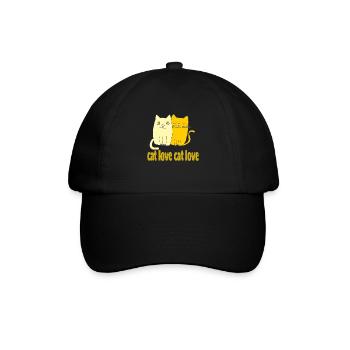 Amour de chat - Casquette classique - noir/noir - Devant