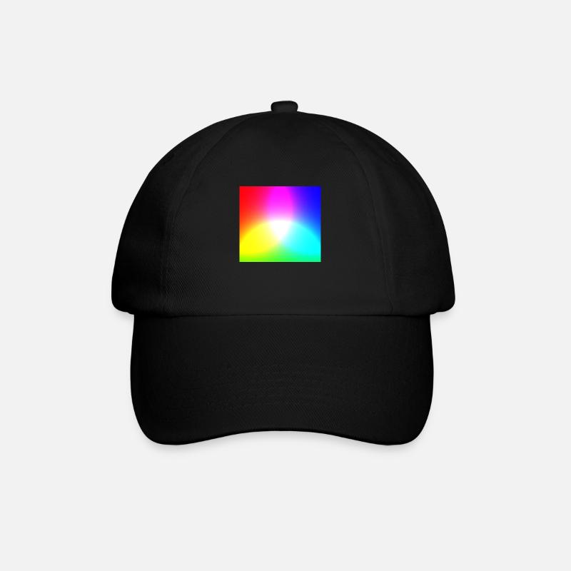 Palette de couleurs RVB - Mélange additif de couleurs - Casquette classique - noir/noir