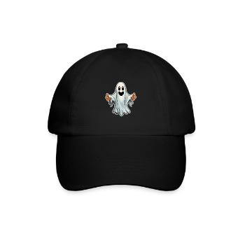 Fantôme d’Halloween - Casquette classique - noir/noir - Devant