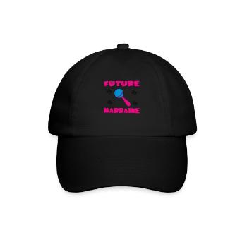FUTURE MARRAINE - Casquette classique - noir/noir - Devant