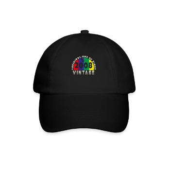 Vintage 2008 Retro - Bursdag - Baseball Cap - black/black - Front