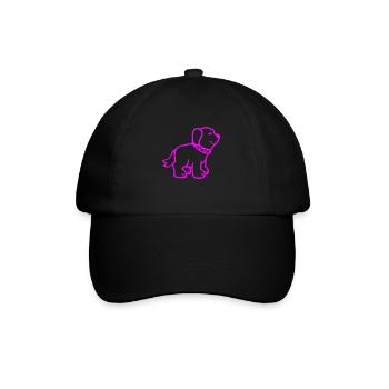 Chien - Casquette classique - noir/noir - Devant