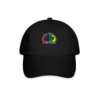 Vintage 2019 Retro - Bursdag - Baseball Cap - black/black - Front