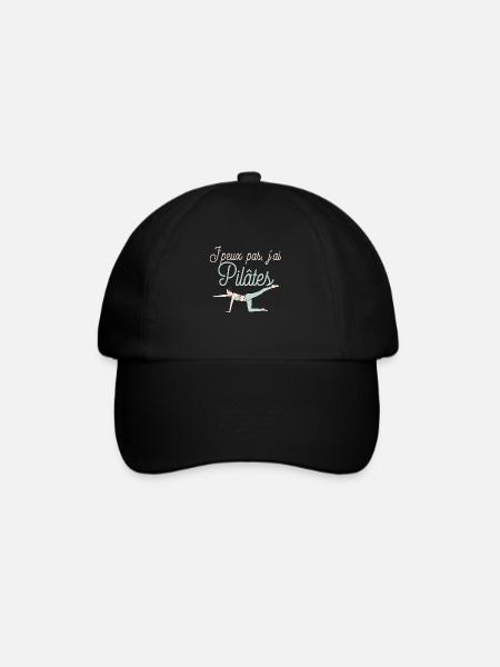 Je peux pas j ai pilates - Casquette classique - noir/noir