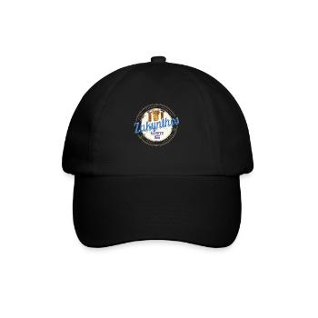 Zakynthos Insel in Griechenland Vintage Souvenir - Baseballkappe - Schwarz/Schwarz - Vorne