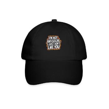 Keep your distance – honest opinion - Baseball Cap - black/black - Front