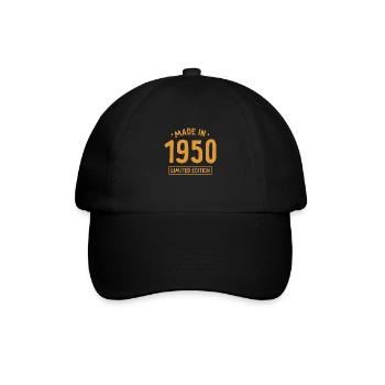 Made in 1950 - Limited Edition - Year of birth - Baseball Cap - black/black - Front