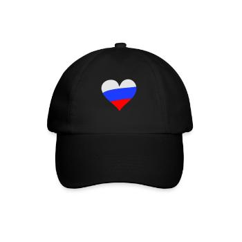 Herz Russland - Casquette classique - noir/noir - Devant