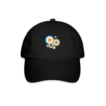 Pop circles - funky - Baseball Cap - black/black - Front