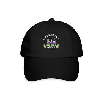 La chimie, c’est comme la cuisine - Casquette classique - noir/noir - Devant