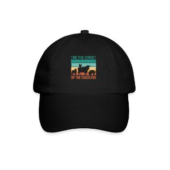 Végétarien Bien-être animal Frutarian Vegan Animal Lover - Casquette classique - noir/noir - Devant