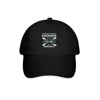 Certains garçons font du kayak en eau vive et boivent beaucoup - Casquette classique - noir/noir - Devant
