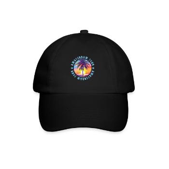 Visite d’Amsterdam colorée - Casquette classique - noir/noir - Devant
