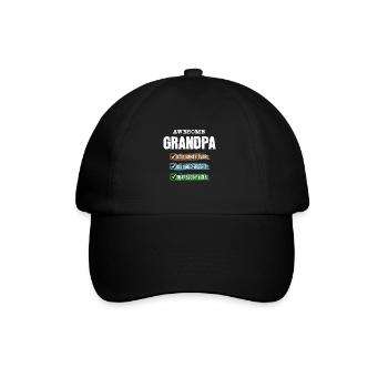 Grandpa Best Angler Baker Buddy Buddy - Baseball Cap - black/black - Front