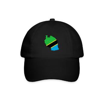 Drapeau tanzanie carte drapeau - Casquette classique - noir/noir - Devant