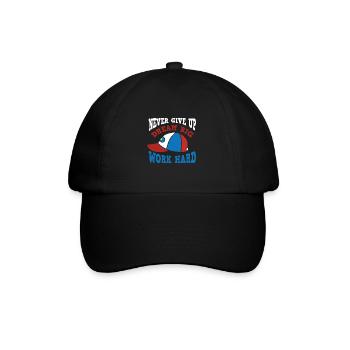 Ne jamais abandonner la motivation du travail acharné - Casquette classique - noir/noir - Devant