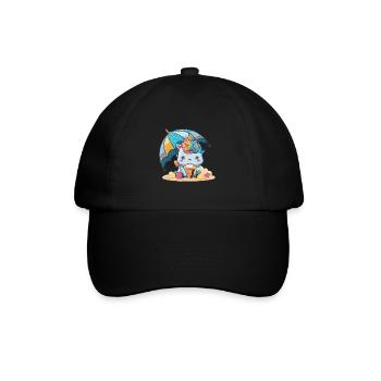 Unicorn essentials - a must-have for the summer - Baseball Cap - black/black - Front