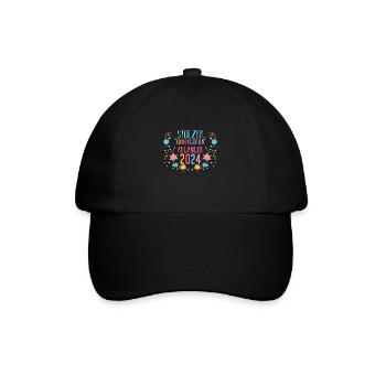 1 Grade School Child Back to School Kindergarten Kita E - Baseball Cap - black/black - Front