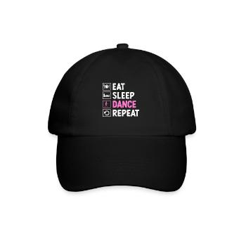 Eat Sleep Dance For Dancing Dancer Choreography - Baseball Cap - black/black - Front