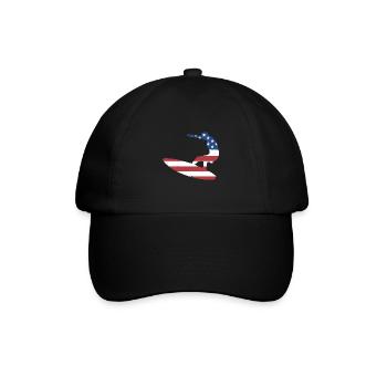 Sport Us Flag Surf - Casquette classique - noir/noir - Devant
