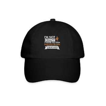 Sport Je ne suis pas fou d’équitation - Casquette classique - noir/noir - Devant