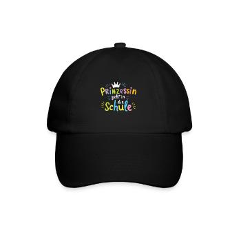 Kita Abgänger Prinzessin Schulstart Erstklässler - Baseballkappe - Schwarz/Schwarz - Vorne