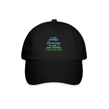 Tiroir Un jour sans dessin - Casquette classique - noir/noir - Devant