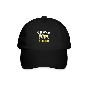 51 nuances de jaunes - Casquette classique - noir/noir - Devant