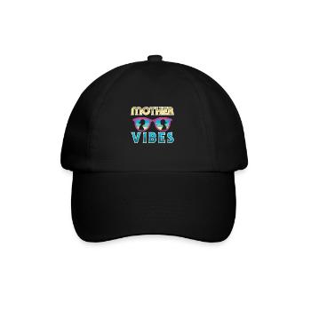 Mother's Day Mom Mom Mom - Baseball Cap - black/black - Front