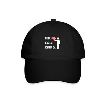 Tiens t'as fait tomber ça - Casquette classique - noir/noir - Devant