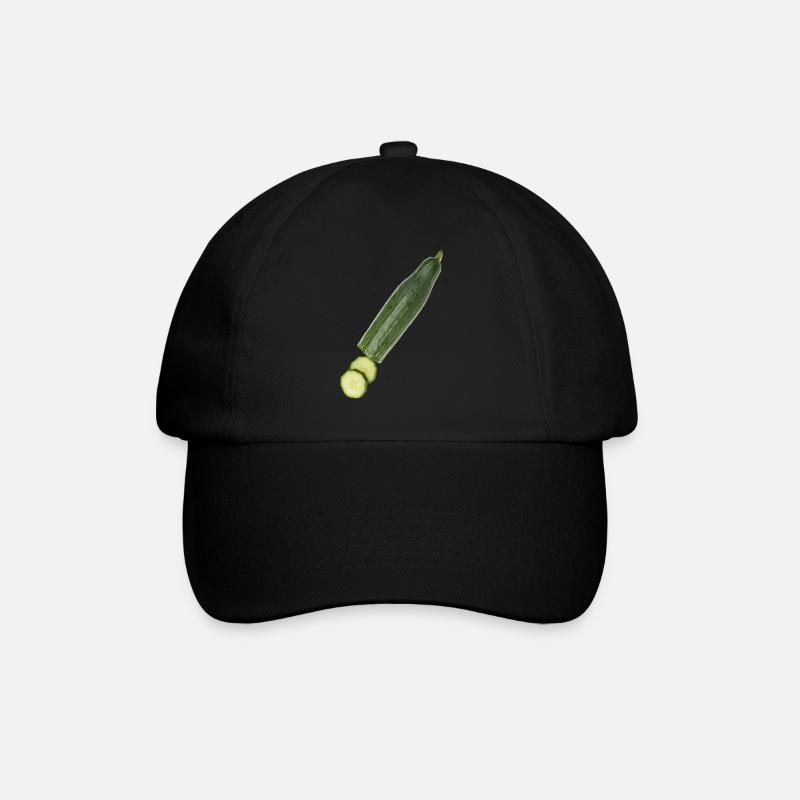 Gurke - Baseballkappe - Schwarz/Schwarz