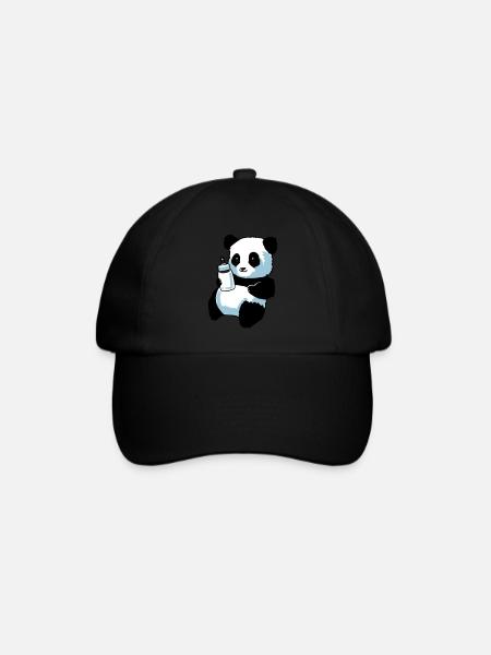 Panda Partnershirt - Baby - Baseball Cap - black/black