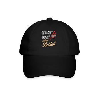 Bobtail - Mein - Baseballkappe - Schwarz/Schwarz - Vorne