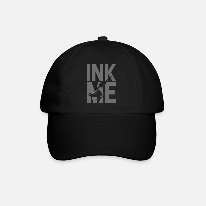 Art d'encre de tatouage - Casquette classique - noir/noir