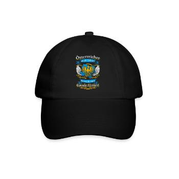 Niederösterreicher durch die Gnade Gottes - Baseballkappe - Schwarz/Schwarz - Vorne